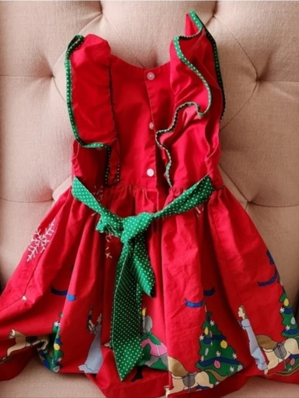 Eleanor Rose 4/5 4t  Christmas Red Nutcracker Ballet Holiday Girl Dress